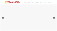 Desktop Screenshot of blondiesplate.com
